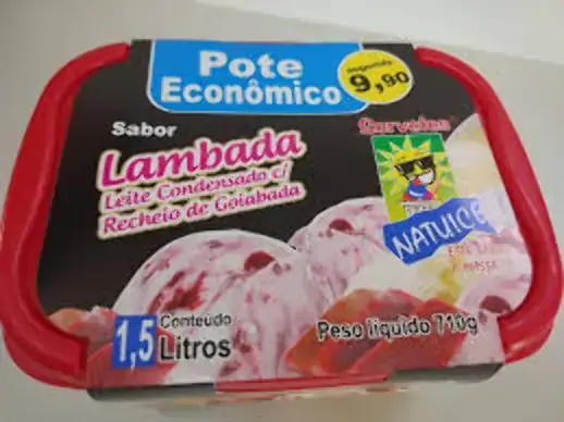 Sorvete Natuice 1,5l Lambada