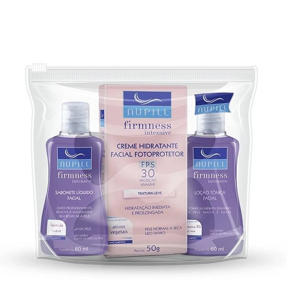 Nupill Firmness Facial Intensive Sabonete+Loção Tônica Facial+Creme Hidratante Facial