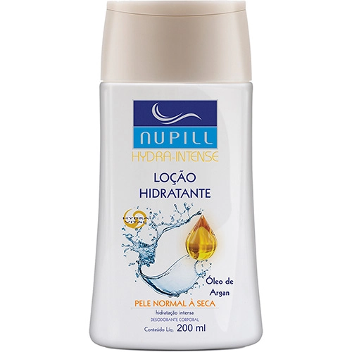 Loção Hidratante Desodante Argan Pele Normal A Seca Nupill