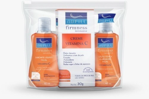 Nupill Facial Firmness Intensive Vitamina C - Sabonete Líquido + Creme Facial + Loção Tônica