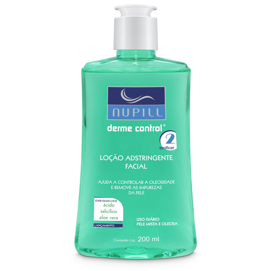 Loção Adstringente Facial Nupill Derme Control Frasco 200ml