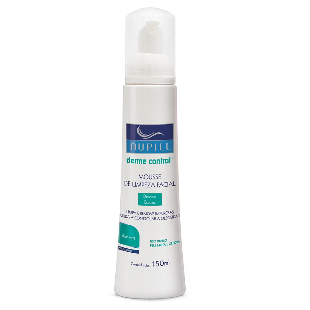 Mousse Limpeza Facial Nupill Derme Control Pele Seca A Normal 150ml 2/2