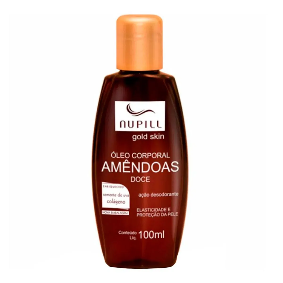 óleo De Amêndoas Semente De Uva Gold Skin Nupill