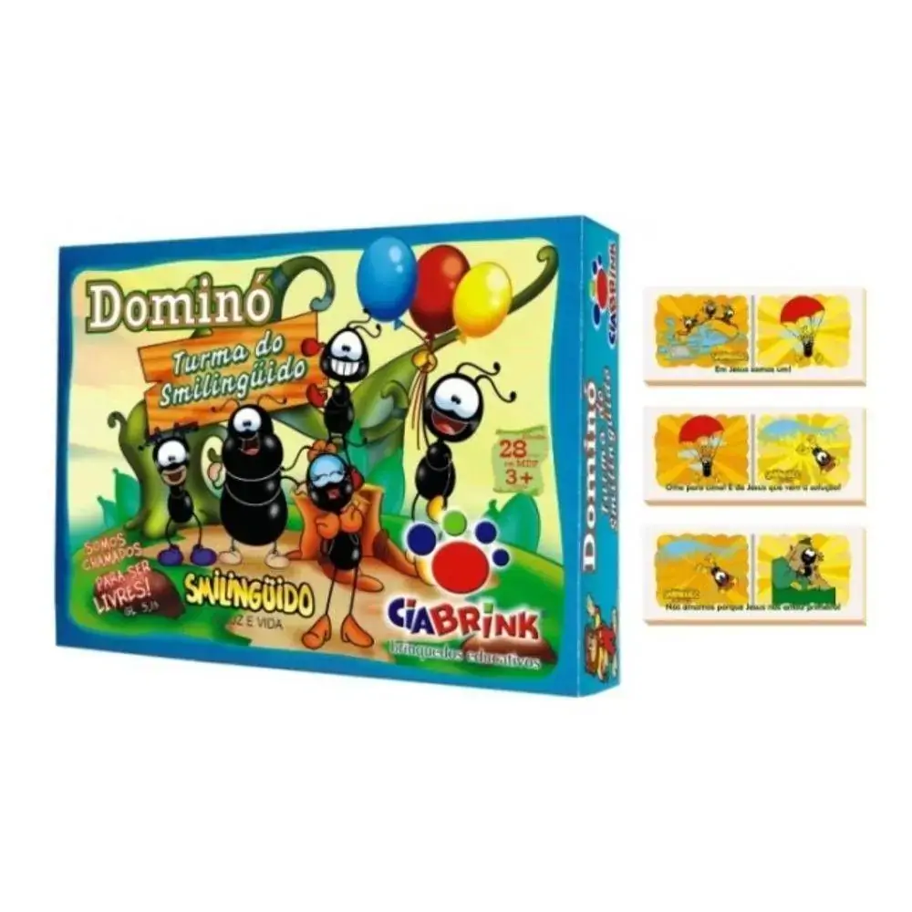 Domino Turma Do Smilinguido Ciabrink 28 Pcs