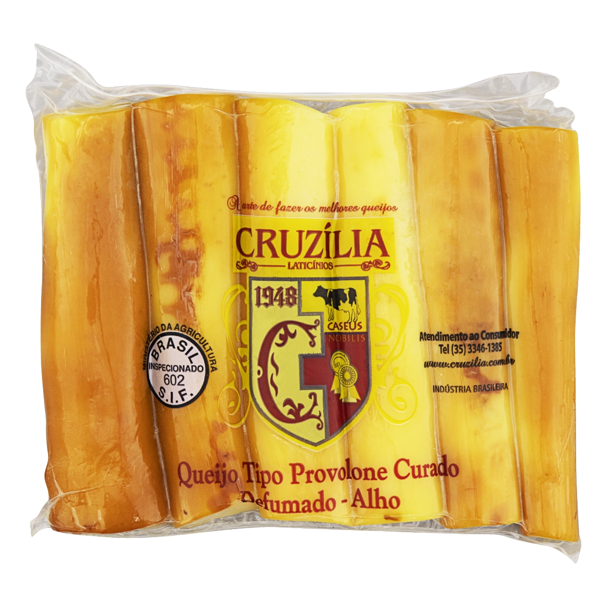 Queijo Provolone Defumado Com Alho Cruzília
