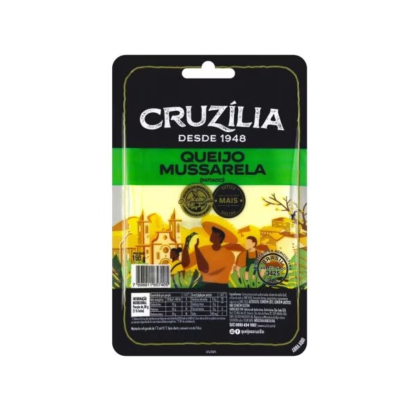 Queijo Mussarela Fatiado Cruzília 150g