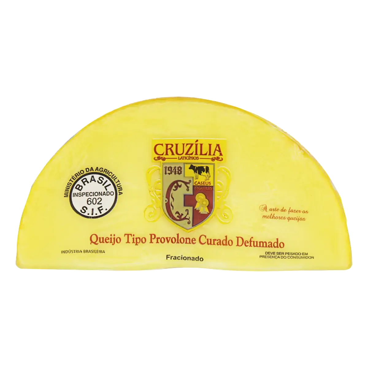 Queijo Provolone Defumado Fracionado Cruzília