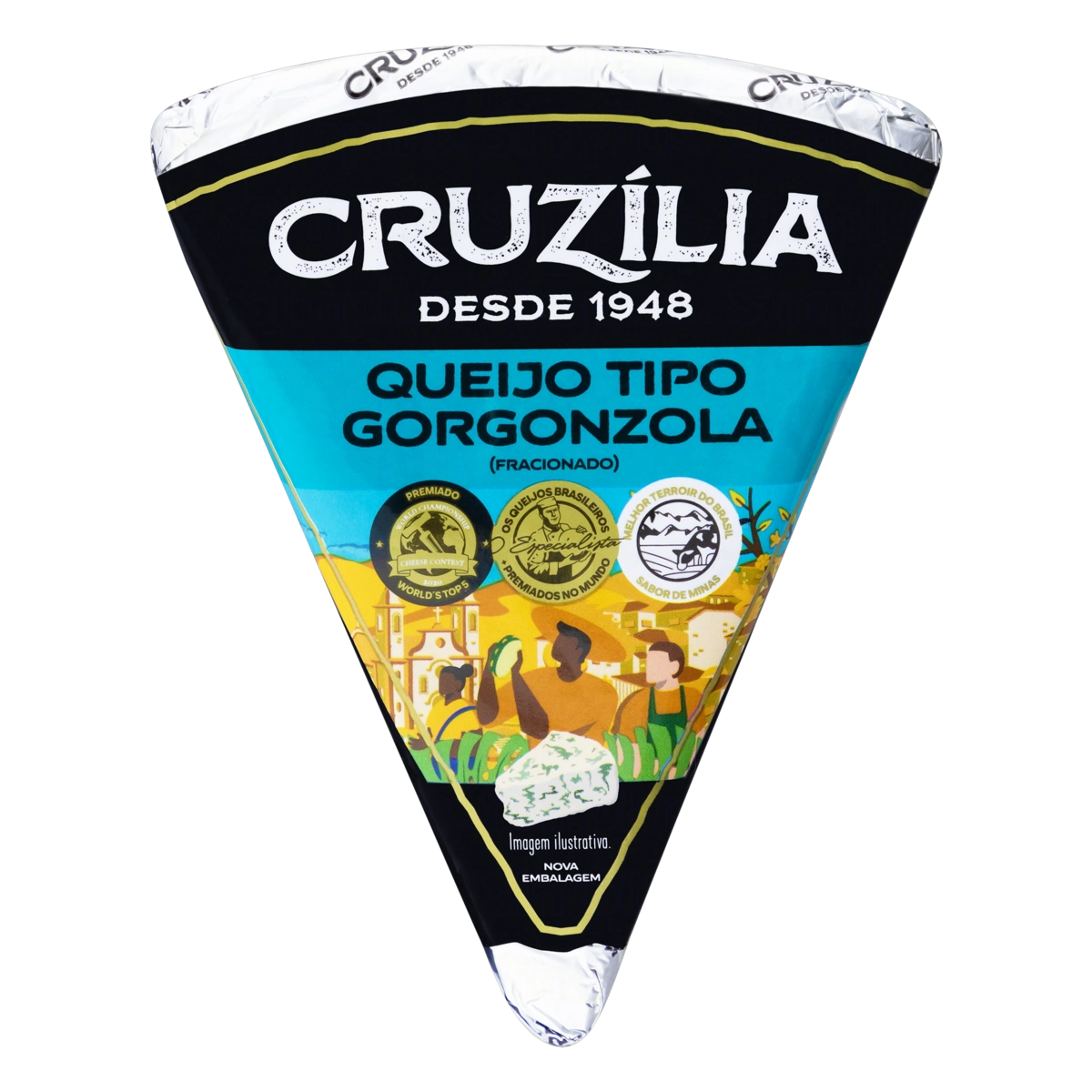 Queijo Gorgonzola Fracionado Cruzília