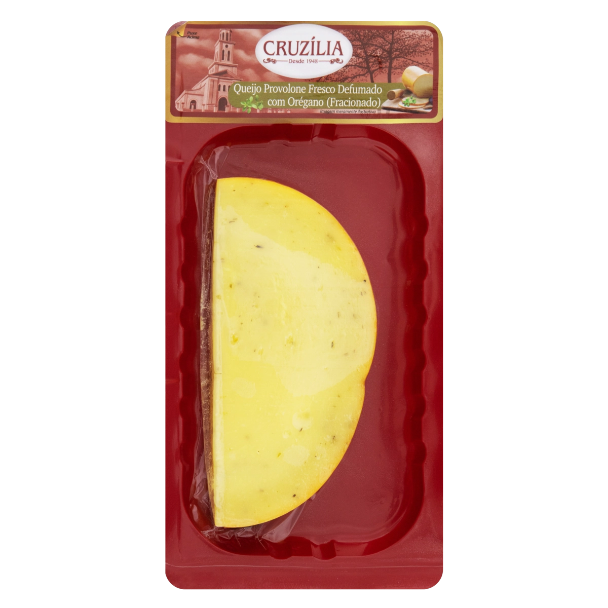 Queijo Provolone Fracionado Defumado Com Orégano Cruzília