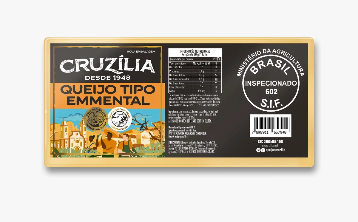 Queijo Emmental Cruzília