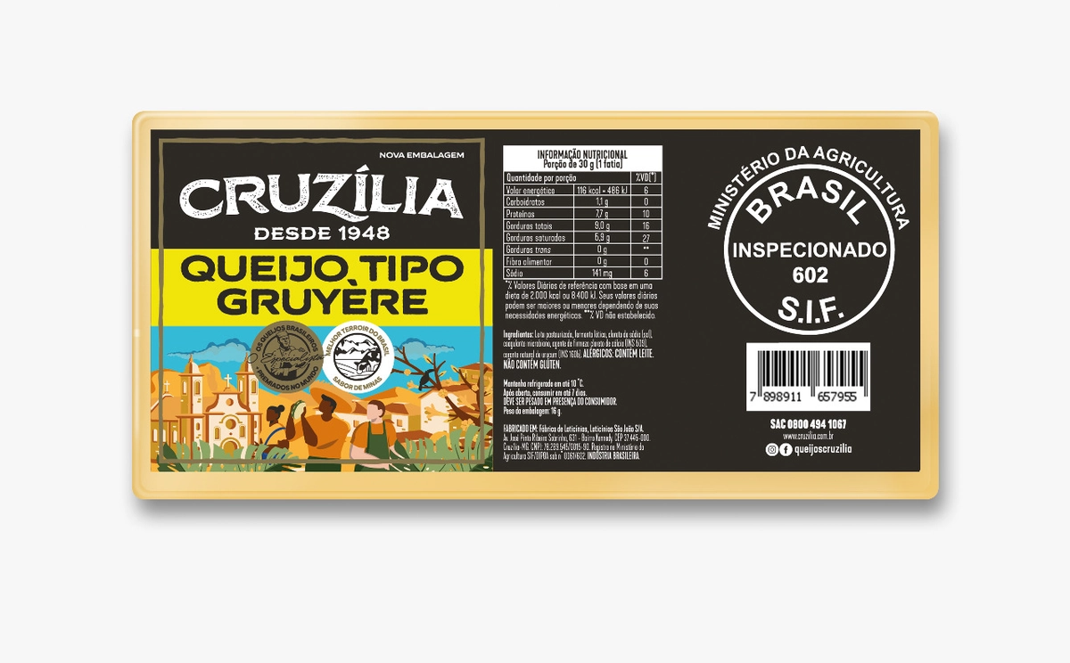 Queijo Gruyère Cruzília