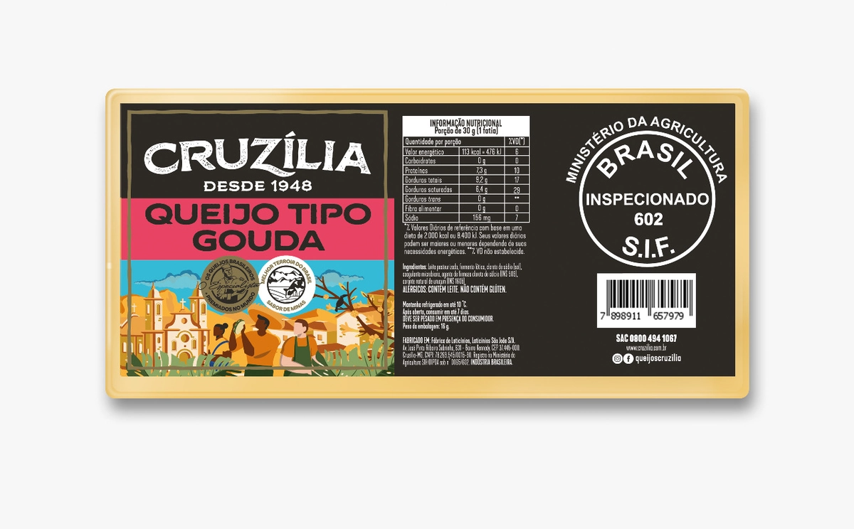 Queijo Gouda Cruzília