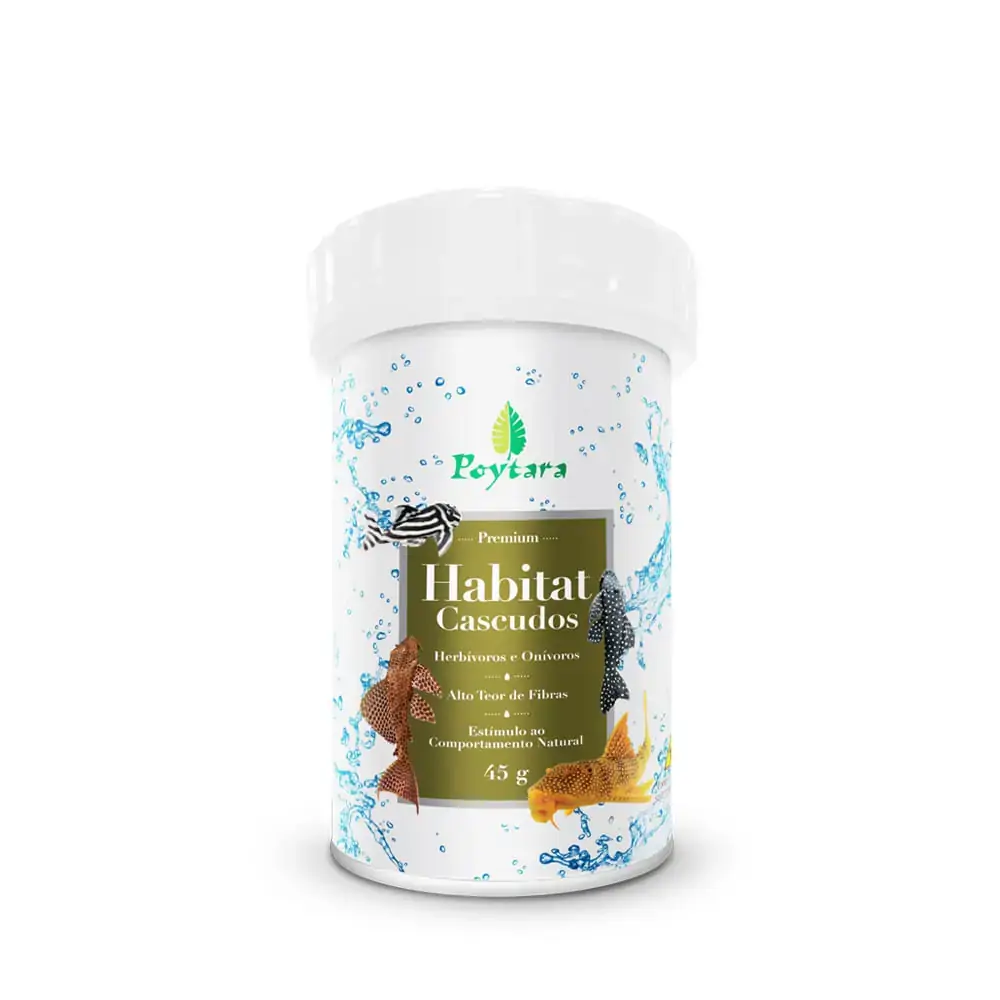 Ração Peixes Habitat Poytara 45g