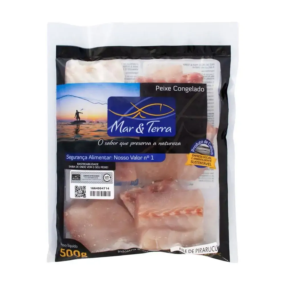 File De Pirarucu Mar Terra 500g S/pele