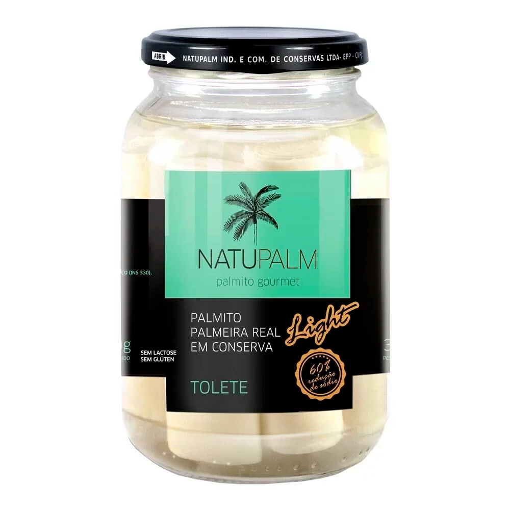 Palmito Tolete Light Palmeira Real 300g