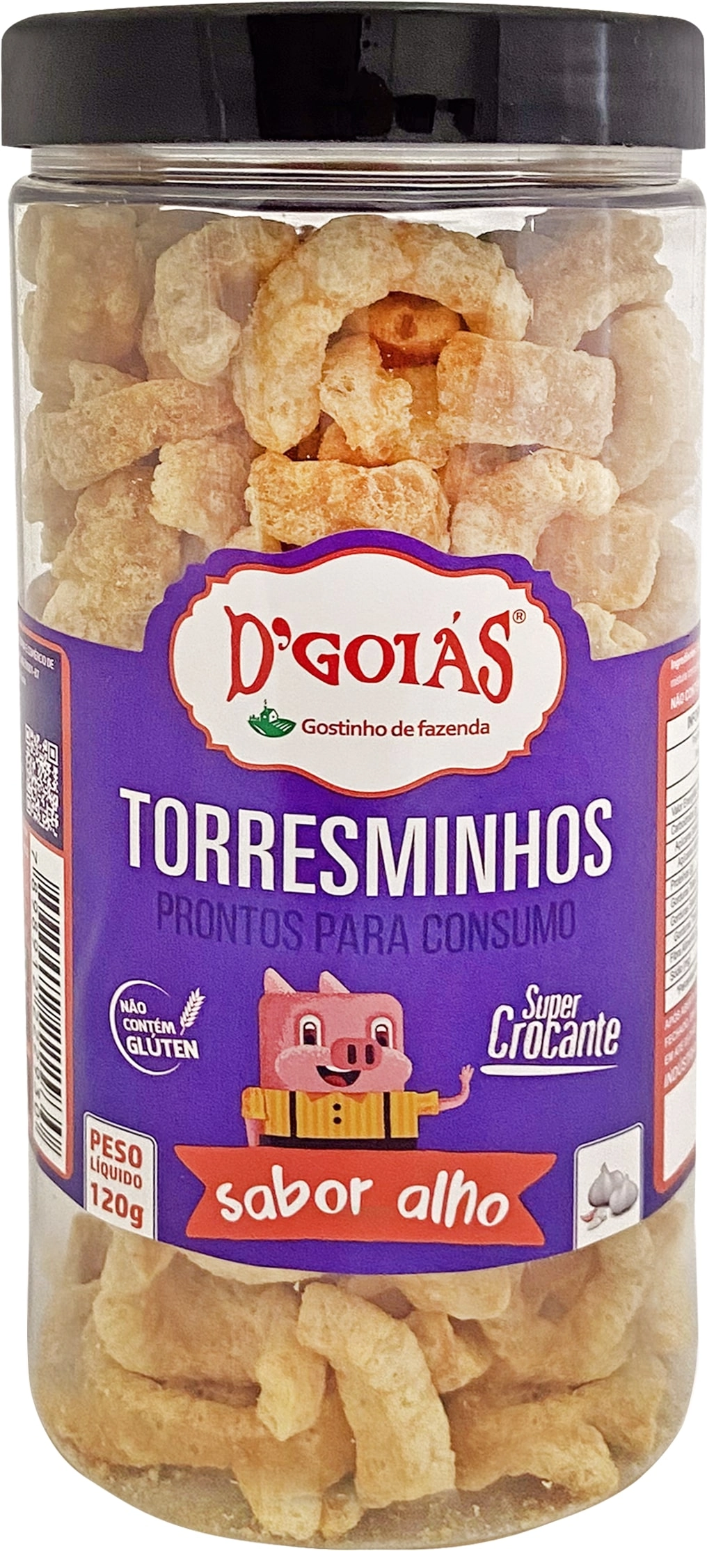 Torresmo Pronto D.goias Sabor Alho Pt 120g