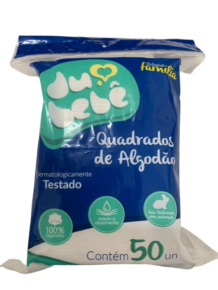 Algodã O Quadrado Dubebã Famã­lia Pacote 50 Unidades