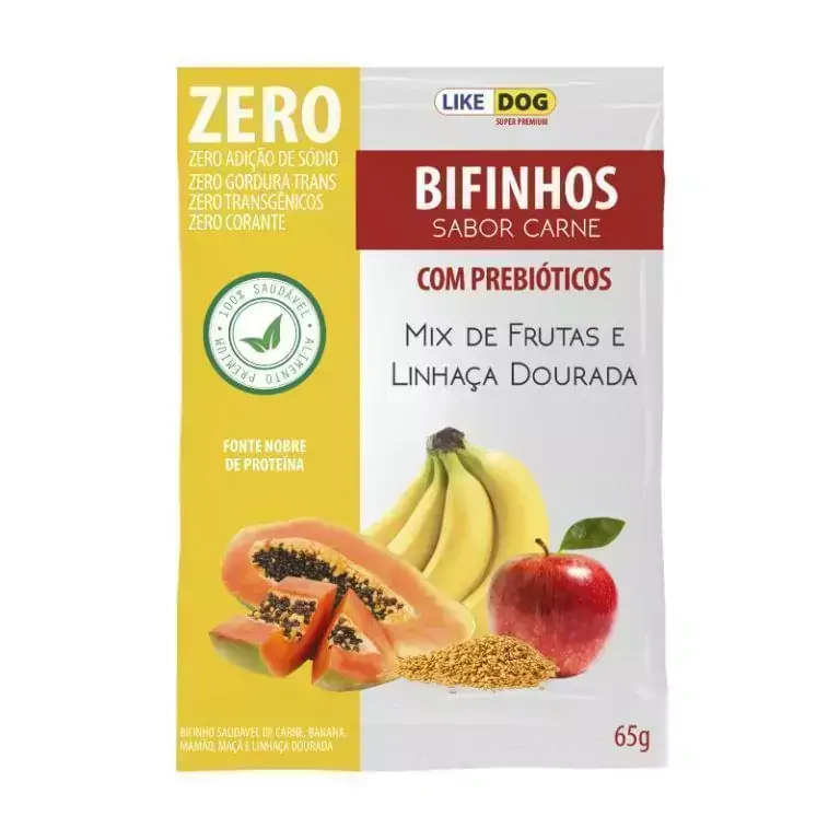 Bifinho para Cães Carne com Frutas Like Dog 65g