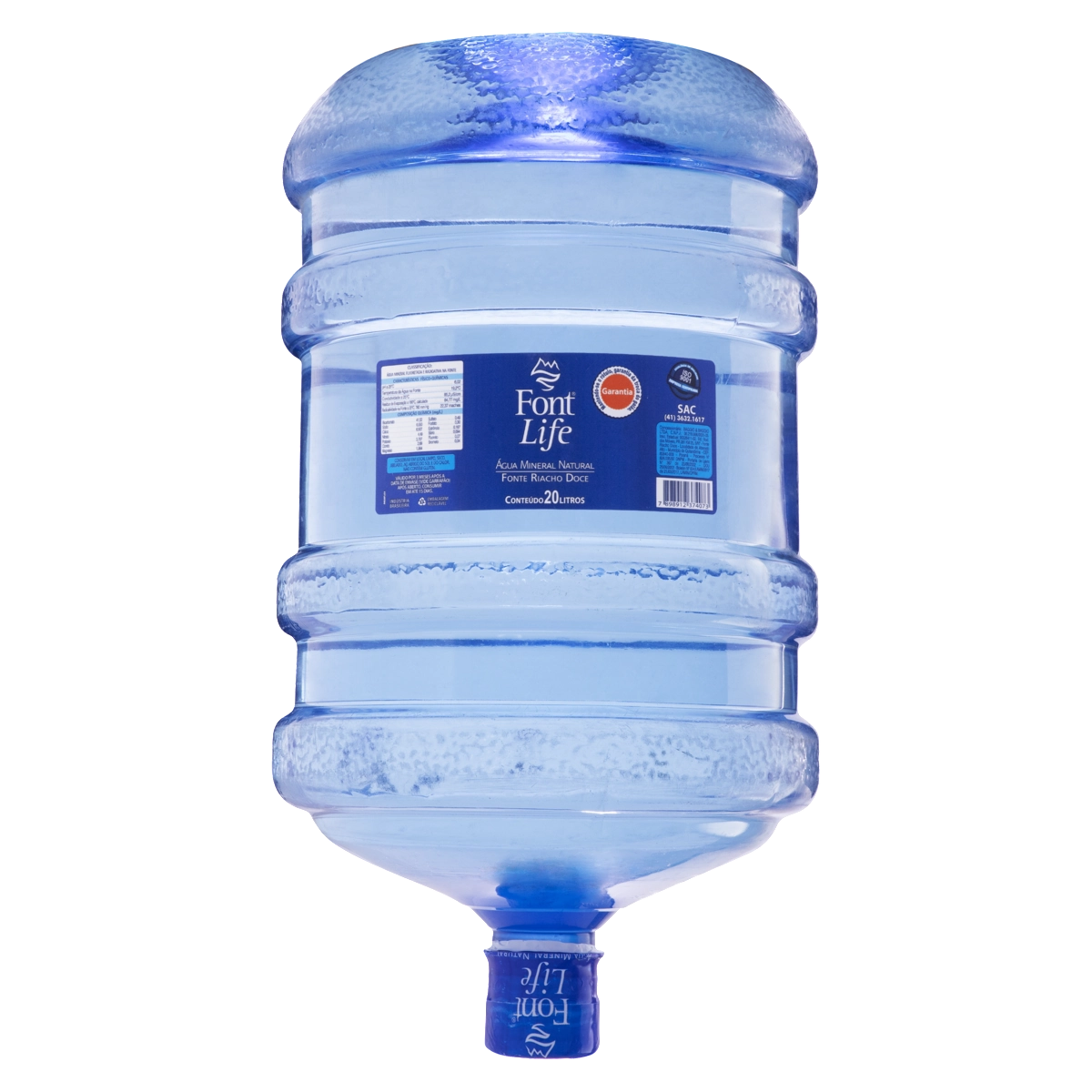 água Mineral Natural Sem Gás Font Life Galão Retornável 20l