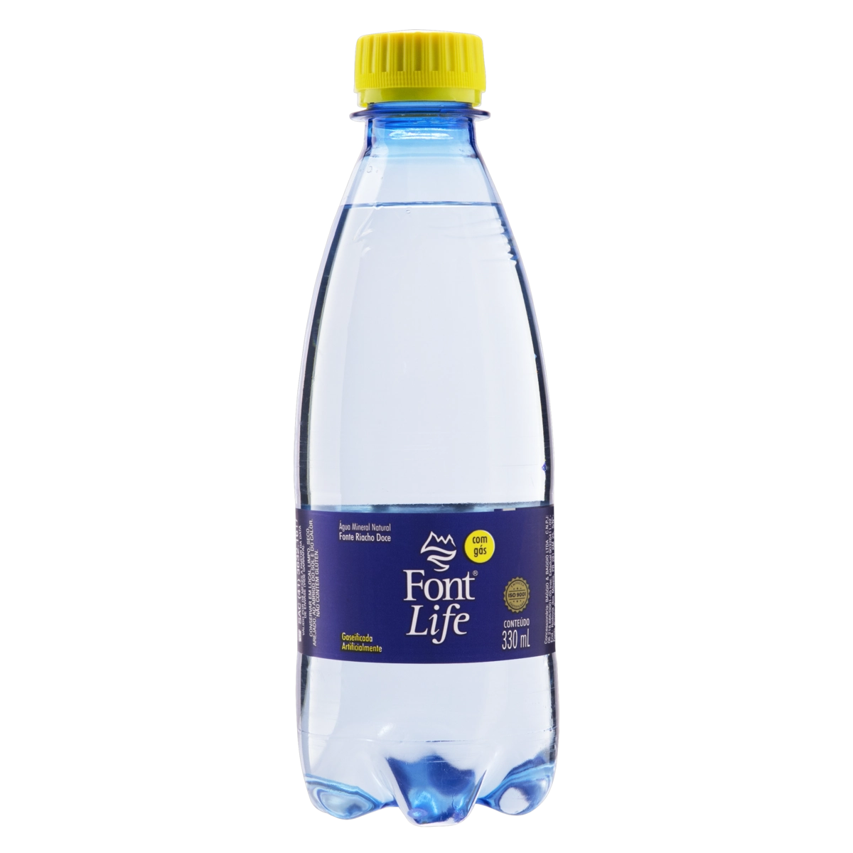 água Mineral Natural Com Gás Font Life Garrafa 330ml