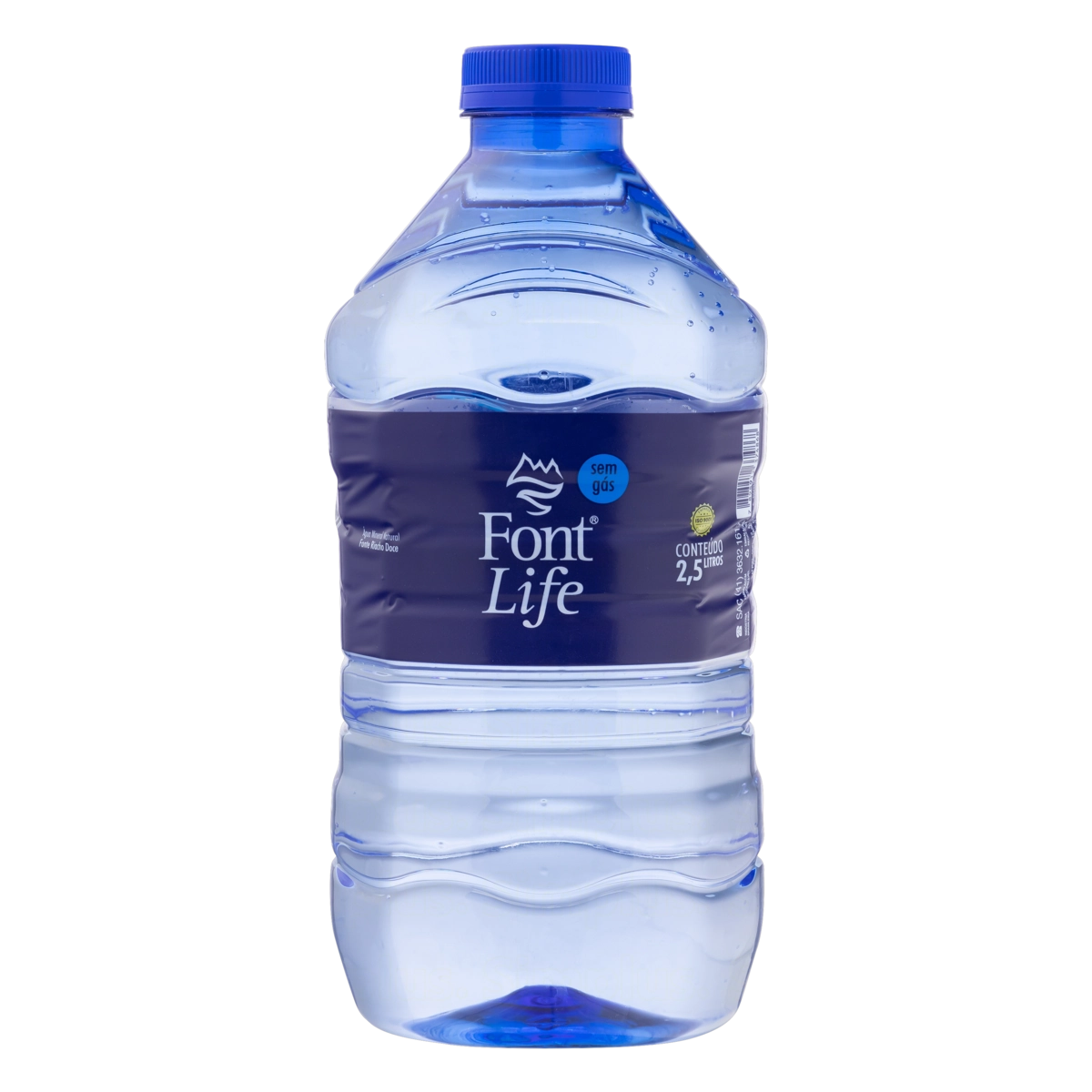 água Mineral Natural Sem Gás Font Life Garrafa 2,5l