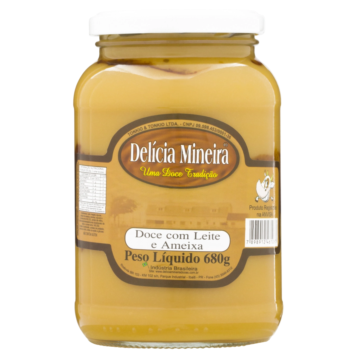 Doce De Leite Com Ameixa Delícia Mineira Vidro 680g
