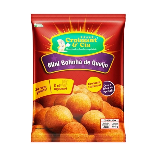 Mini Bolinha Croissant E Cia Queijo 300g Und