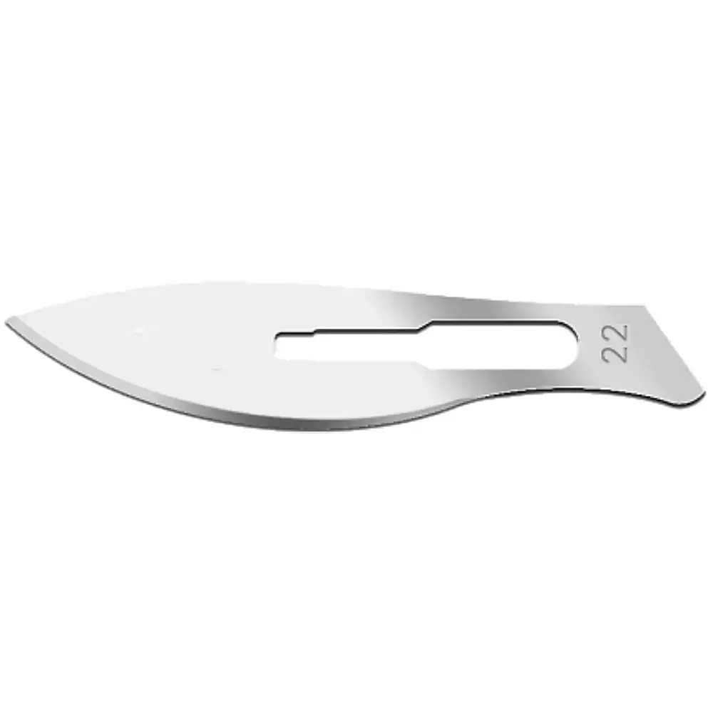 Lâmina De Bisturi Labor Import - Aço Carbono - Nr 22