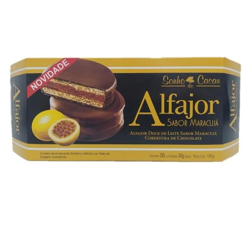 Alfajor Maracuja Sonho De Cacau 30g