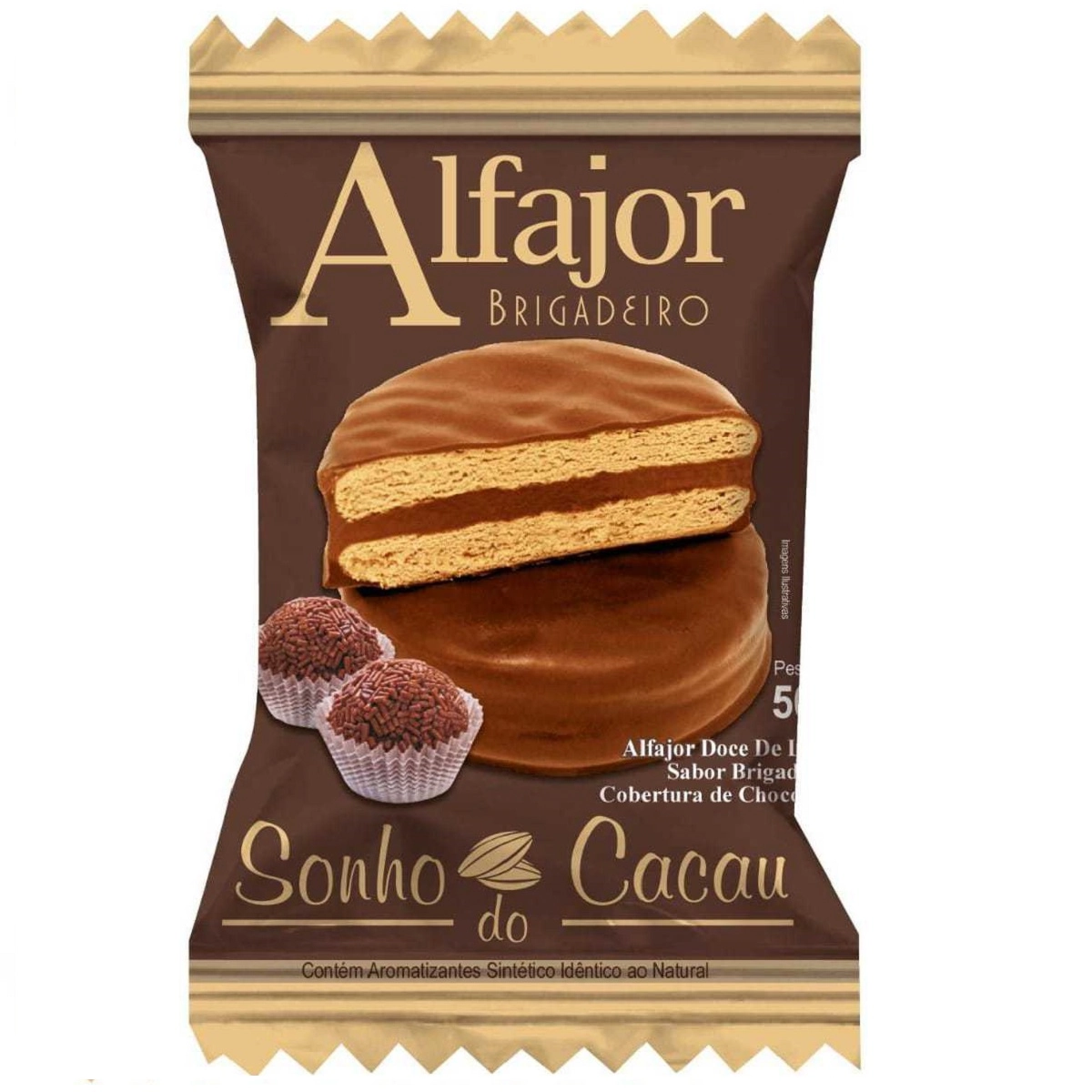 Alfajor Sonho De Cacau Brigadeiro 40g