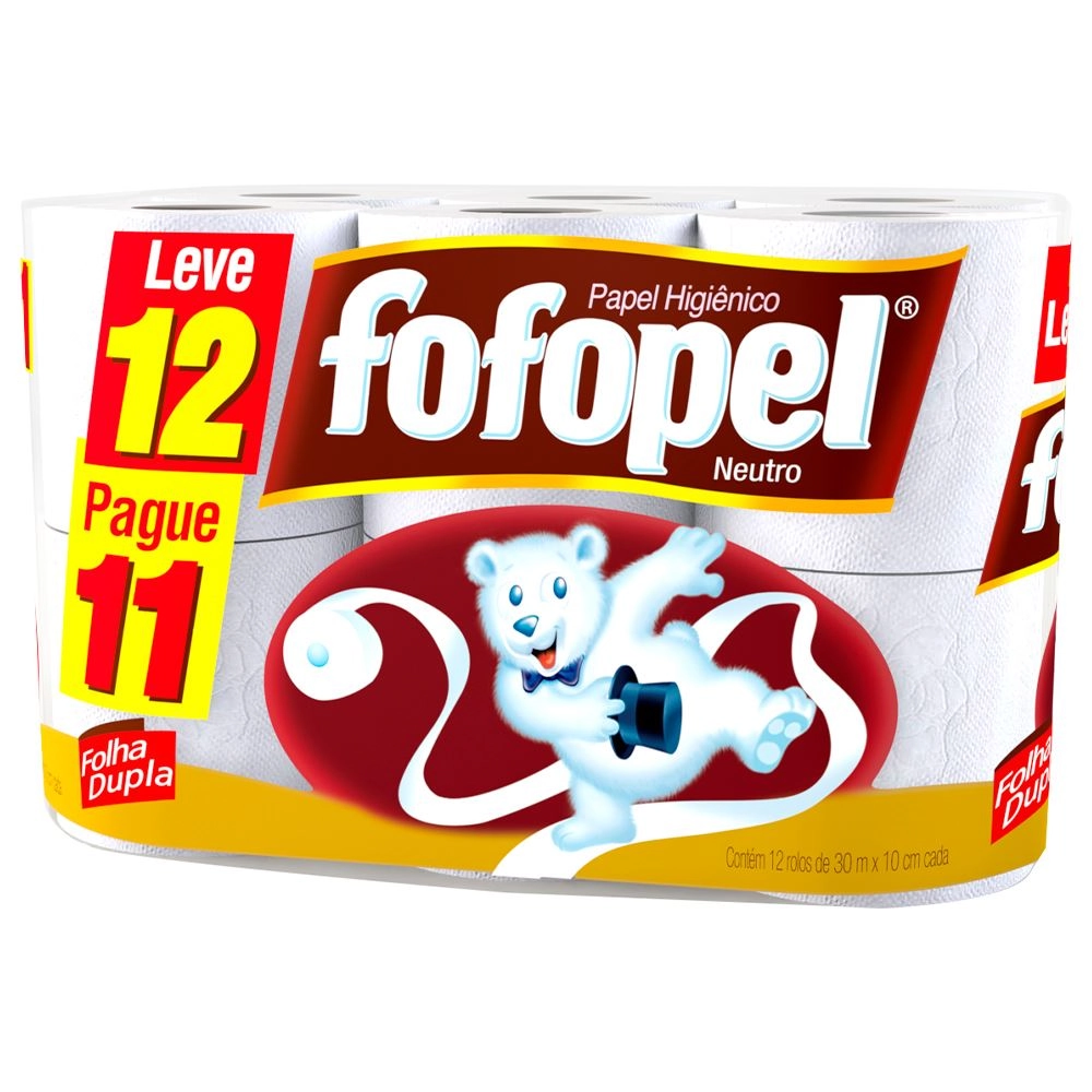 Papel Higiênico Fofopel L12p11un F D Neutro