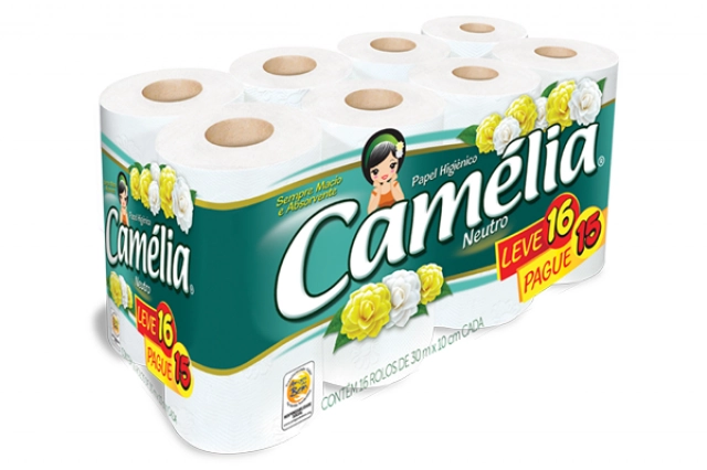 Papel Higiênico Camelia Fs 30m Lv16 Pg15