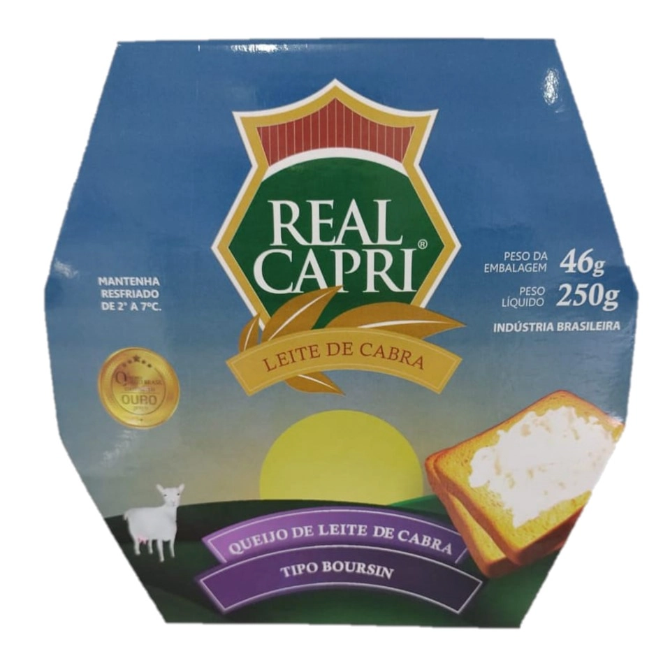 Queijo De Cabra Tipo Boursin Real Capri 250g