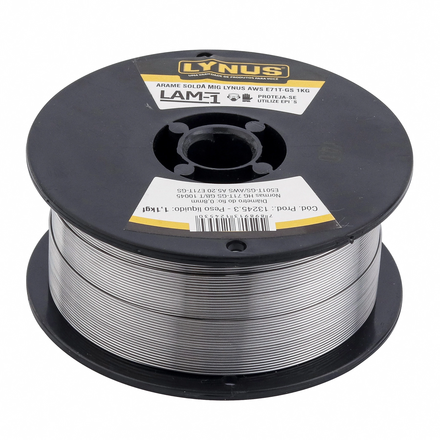 Arame de Solda Autoprotegido MIG 0,8mm LAM 1 Lynus