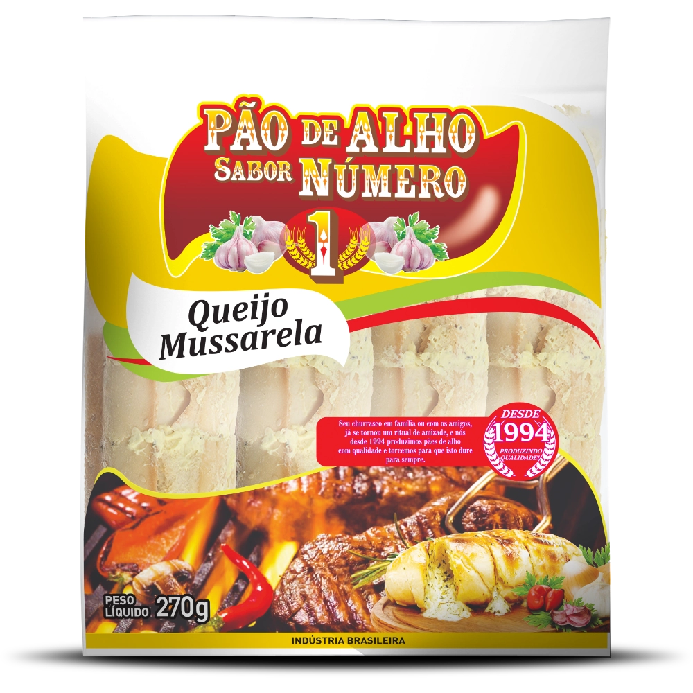 Pao De Alho C/ Queijo Numero Hmmm