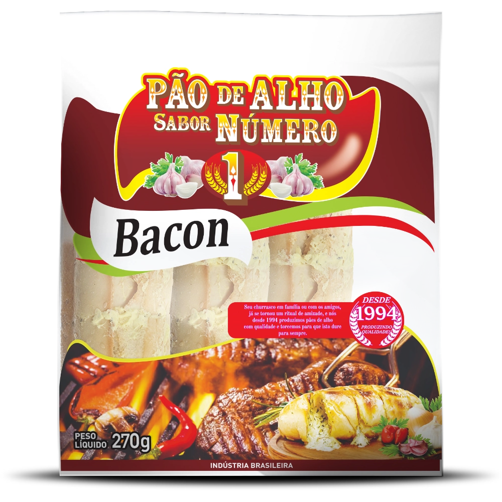 Pao Alho Bacon 270g
