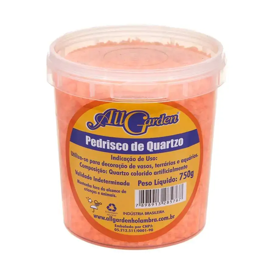 Pedrisco De Quartzo All Garden 750g Laranja