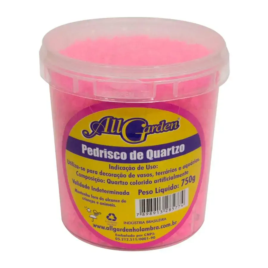 Pedrisco De Quartzo All Garden 750g Rosa