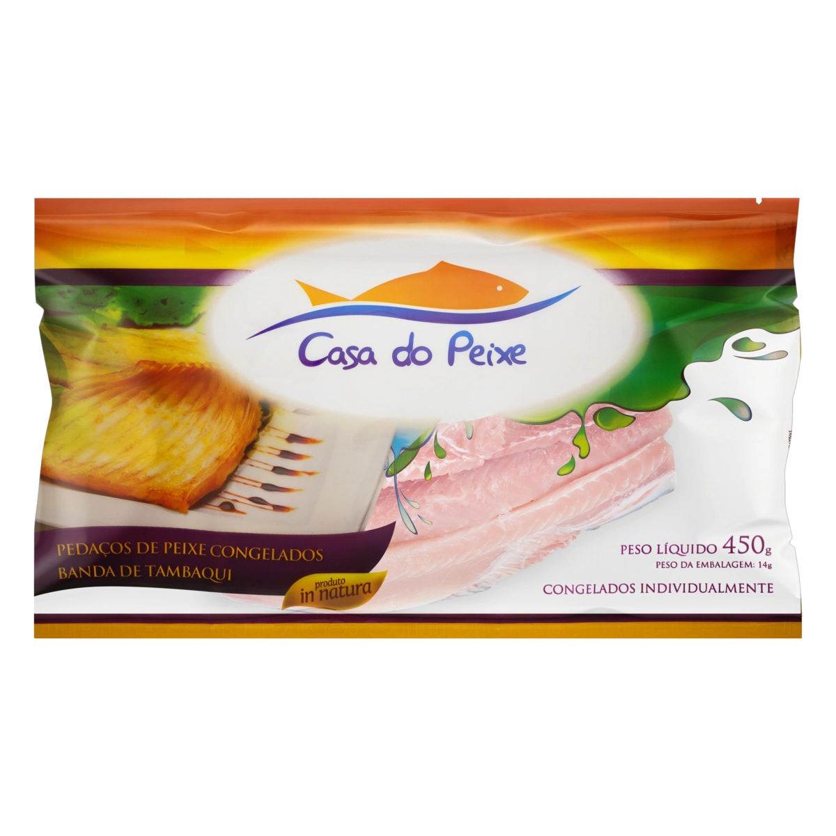 Banda De Tambaqui Congelada Casa Do Peixe Pacote 450g