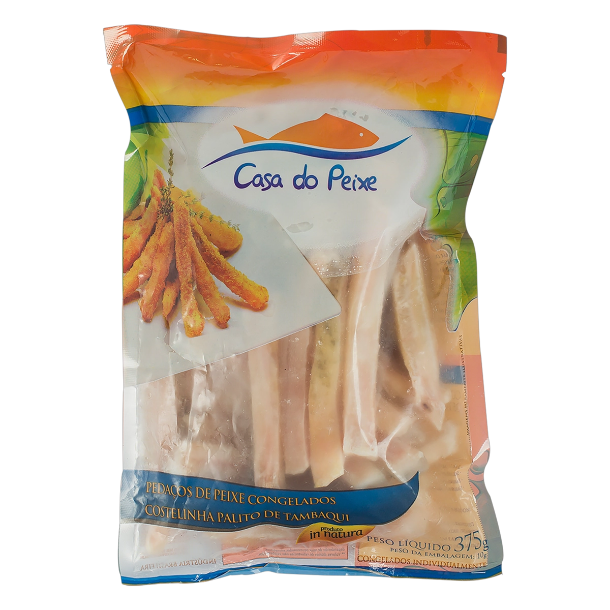 Costelinha De Tambaqui Congelada Em Palito Casa Do Peixe Pacote 375g