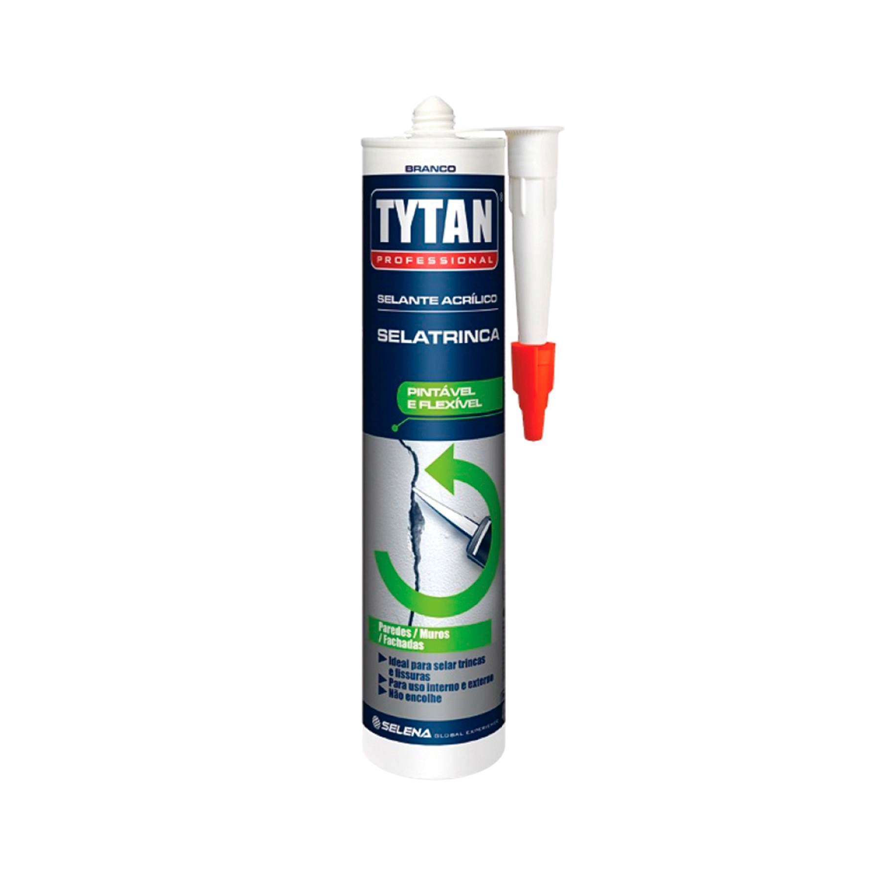 Selante Acrílico para Cozinhas e Banheiros Branco Tubo 450g Tytan