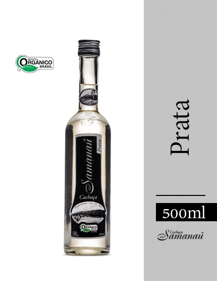 Cachaca Samanau Organica 500ml Prata