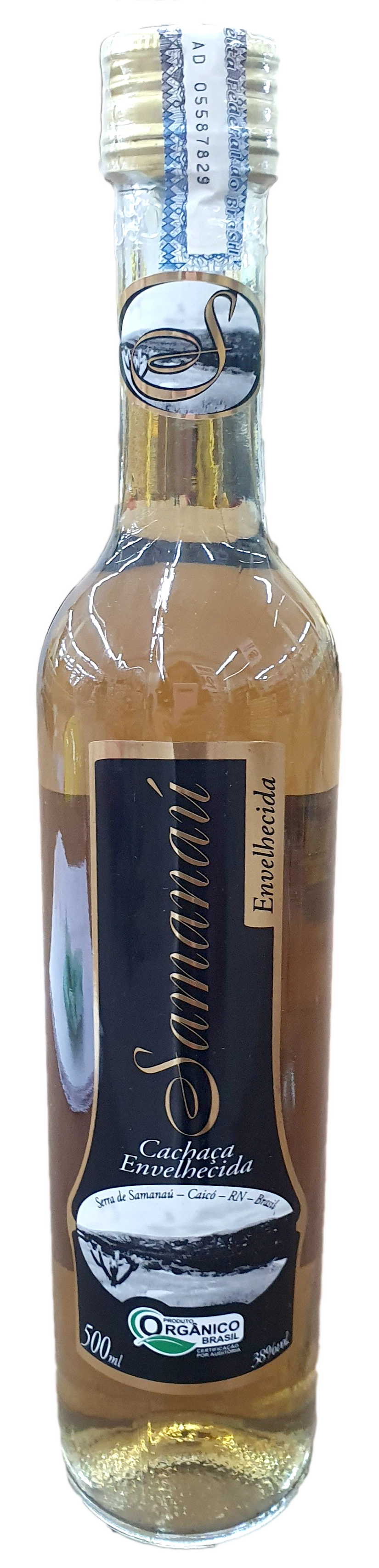 Cachaca Samanau Organica 500ml Envelhecida