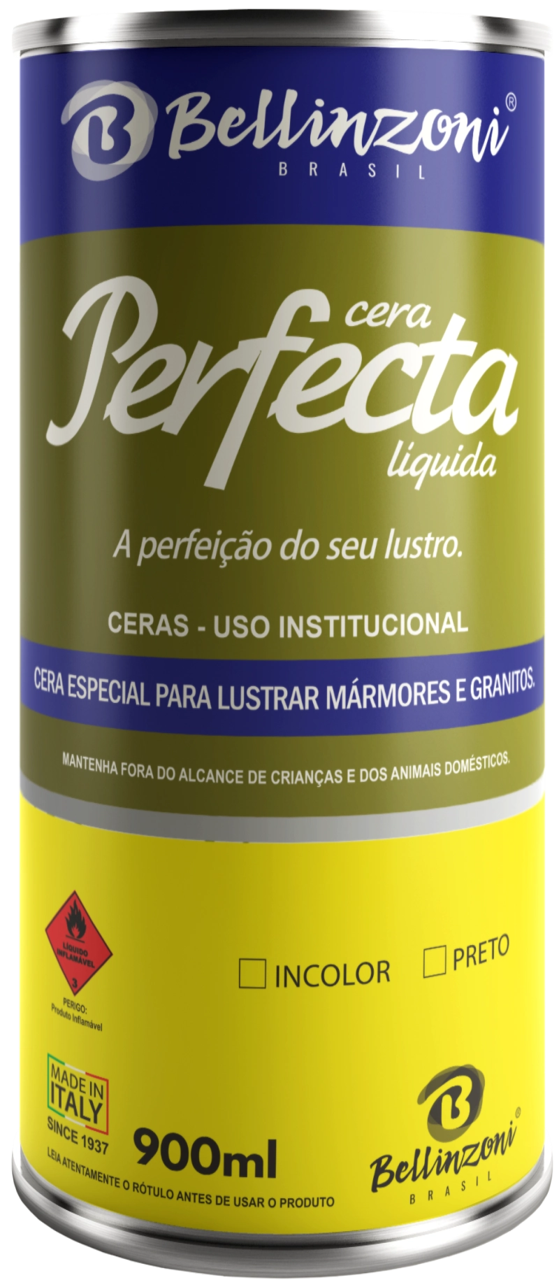 Cera Liquida Perfecta Black 900ml - Bellinzoni
