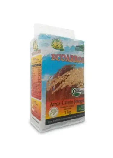 Arroz Cateto Integral Orgânico Ecoarroz 1kg