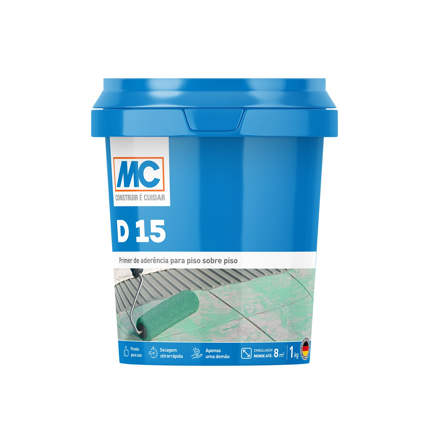 Primer Acrílico MC Bauchemie Base D15 Substratos Não-Absorventes 1kg Verde