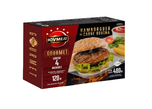Hamb Bovino Bovmeat Gourmet 480g