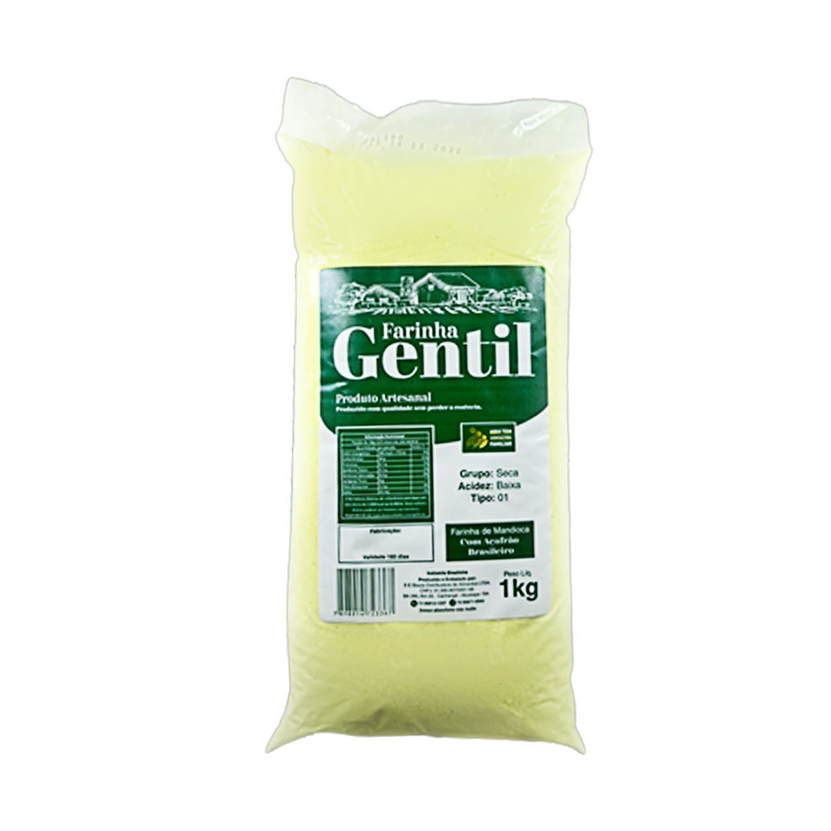 Farinha Mandioca Gentil Amarela 1kg
