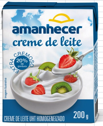 Creme De Leite Amanhecer 200gr