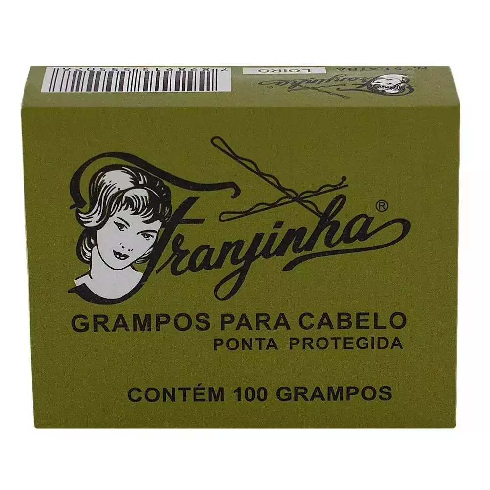 100 Grampos p/ Cabelo Loiro Nº 5 com Ponta Protegida, Franjinha 5502 - 16637